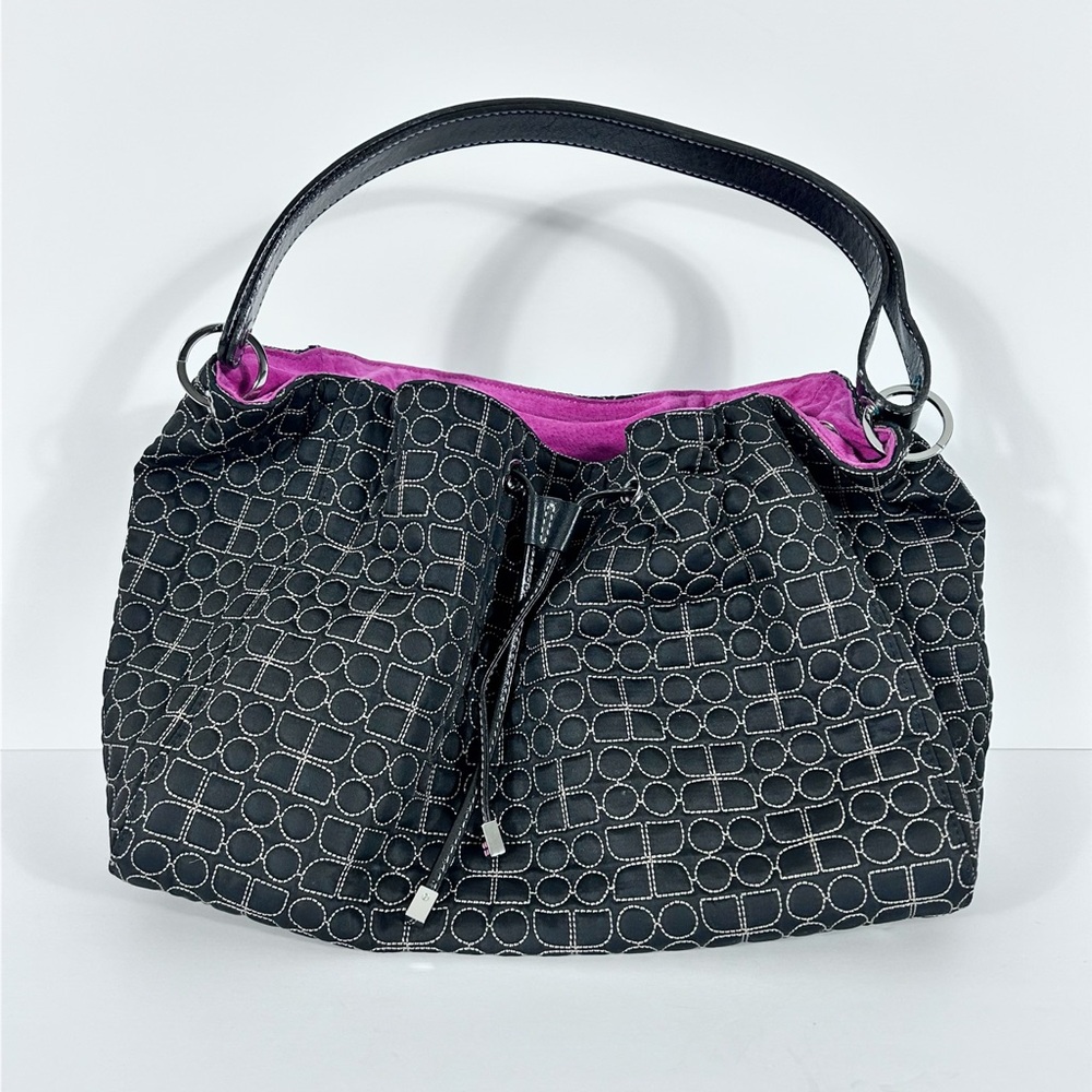 Kate Spade New York Quilted Nylon Drawstring Bucket Bag Shoulder Bag